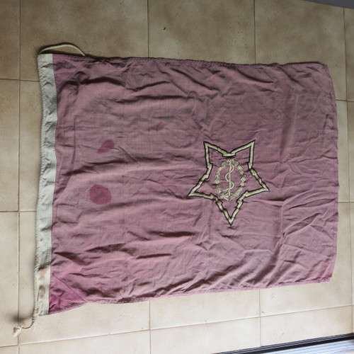 SADF MEDICAL CORPS FLAG NATAL COMMAND EMBROIDERED-DATED 1971-MEASURES 120X86 CM