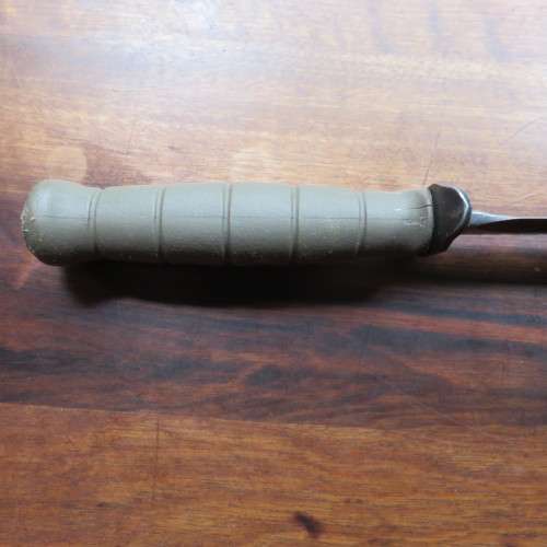 AUSTRIAN 1981 GLOCK MILITARY SAW BACK FIGHTING KNIFE & SCABBARD