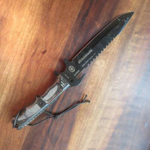 DARK OPERATION FIGHTING KNIFE 9/11 TACTICAL-COBALT TUNGSTEN VANADIUM STAINLESS STEEL BLADE-OVERALL L