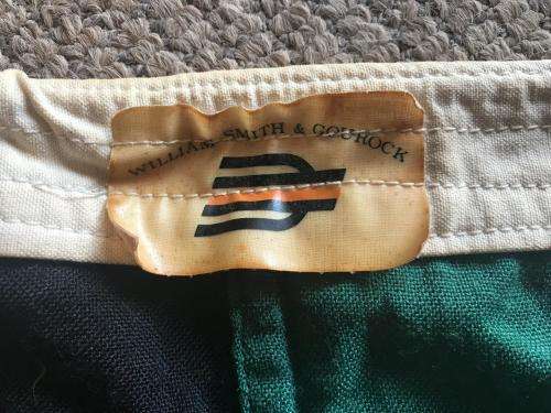 RHODESIAN AFRICAN RIFLES FLAG-EXTREMELY RARE-MAKERS LABEL-WILLIAM SMITH & GOUROCK-MEASURES 183X93 CM