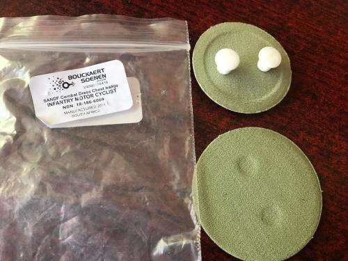 SANDF COMBAT BREAST BADGE FOR INFANTRY MOTOR CYCLIST