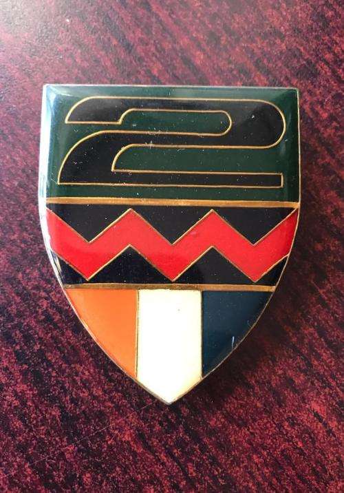 2 SA INFANTRY BATTALION FLASH-GOLD TYPE- 3 PINS