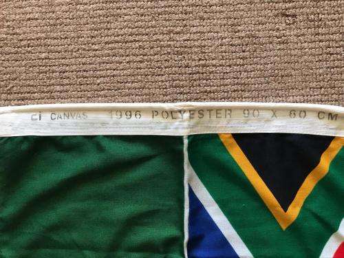 SANDF STORM FLAG -MEASURES 90X60 CM-POLYESTER-DATED 1996-GOOD CONDITION
