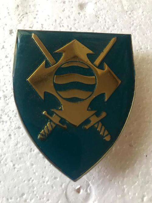 SA QUARTERMASTER GENERAL HQ FLASH-ORIGINAL- 3 PINS REPLACED