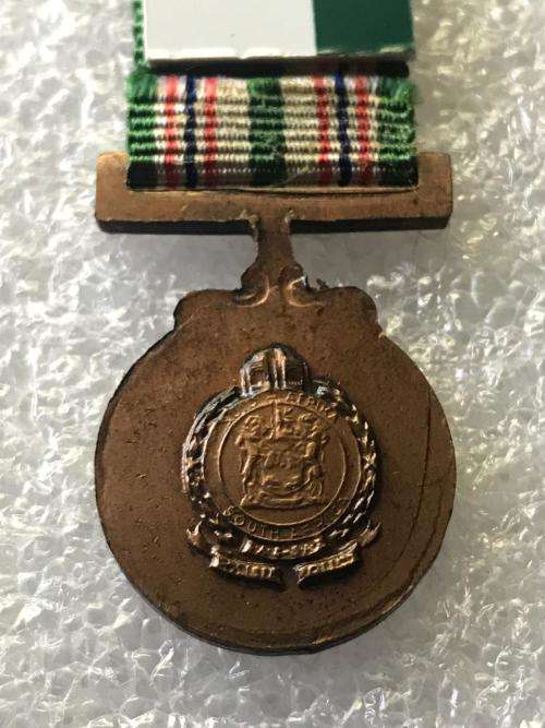 SA RAILWAY MINIATURE MEDAL FOR COMBATING TERRORISM (1980)