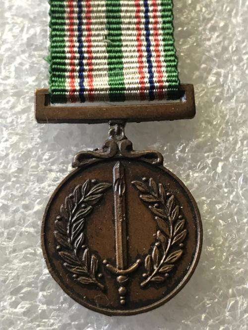 SA RAILWAY MINIATURE MEDAL FOR COMBATING TERRORISM (1980)