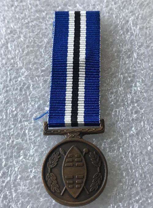 MINIATURE CISKEI MEDAL FOR THE PREVENTION OR COMBATING OF TERRORISM