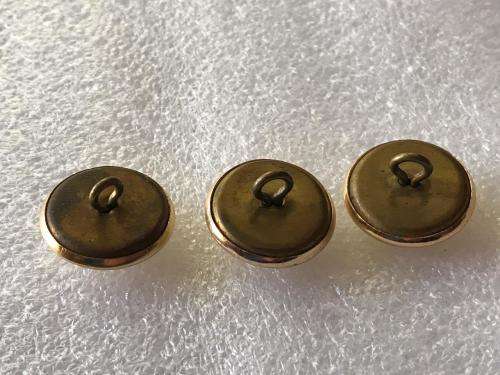 RHODESIA AIRFORCE GILT TUNIC BUTTONS X3