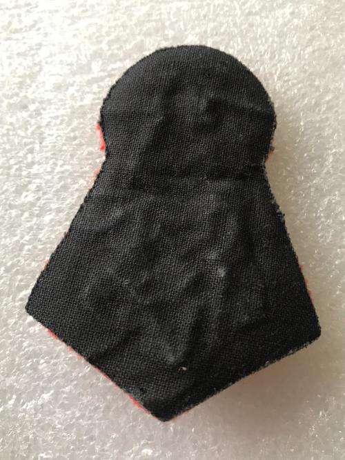 SA STAFF CORPS BULLION EMBROIDED CAP BADGE - 1990'S