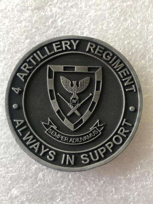 4 ARTILLERY REGIMENT MEDALLION-DIAMETER 40 MM