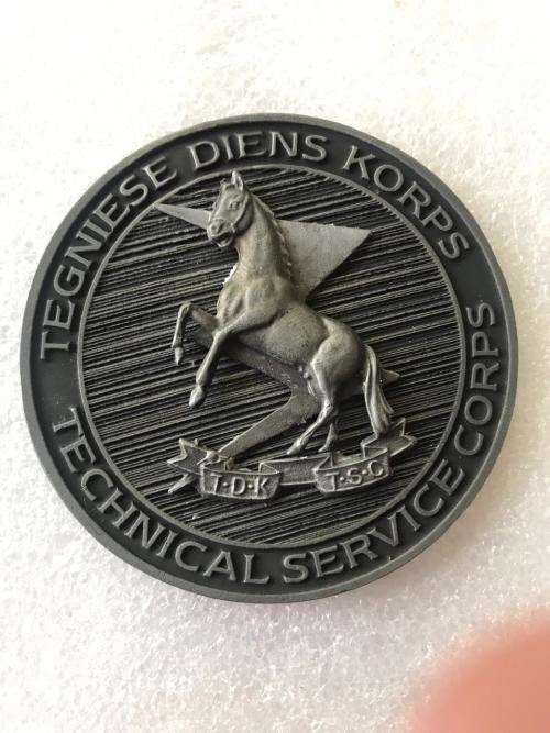 TECHNICAL SERVICES CORPS MEDALLION-DIAMETER 62MM-EMBOSSED