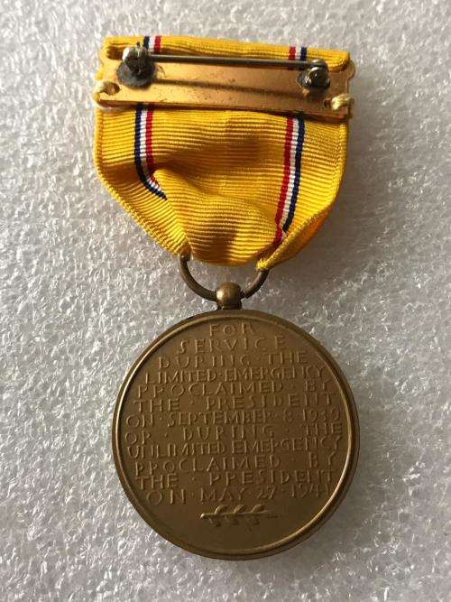 FULL SIZE AMERICAN DEFENCE SERVICE MEDAL-INSTITUTED 8 SEPT 1939 - 2 MARCH 1946