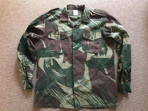 RHODESIAN CAMO ,LONG SLEEVE SHIRT-SIZE LARGE-MEASURES 60CM ARMPIT TO ARMPIT-USED BUT VERY GOOD CONDI