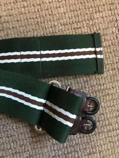NATAL MOUNTED RIFLES STABLE BELT IN COMPLETE & VERY GOOD CONDITION-EXTENDED LENGTH 110CM