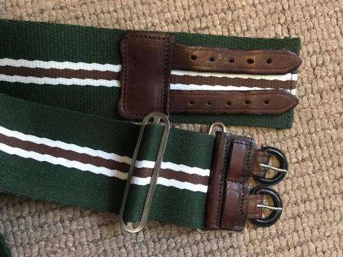 NATAL MOUNTED RIFLES STABLE BELT IN COMPLETE & VERY GOOD CONDITION-EXTENDED LENGTH 110CM