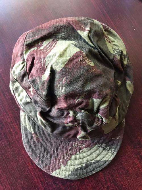 GUARANTEED ORIGINAL,RECCE FRENCH LIZARD CAMO PATTERN CAP-SIZE MEDIUM-INSIDE RING MEASURES 54 CM-USED