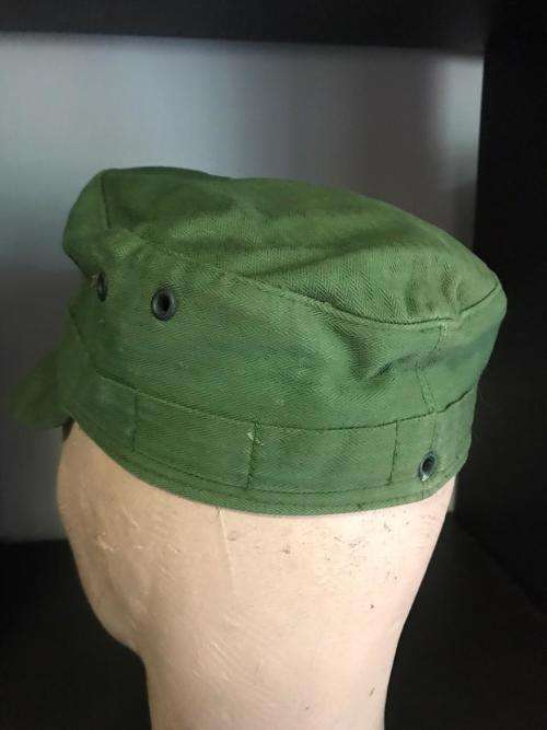 GUARANTEED ORIGINAL RECCE TRAINING GREENS CAP-CONDITION VERY GOOD-INSIDE RING MEASURES 50CM