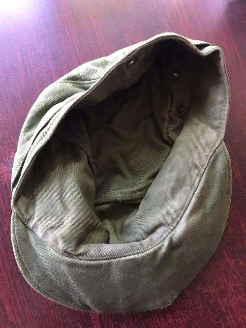 GUARANTEED ORIGINAL RECCE TRAINING GREENS CAP-CONDITION VERY GOOD-INSIDE RING MEASURES 50CM
