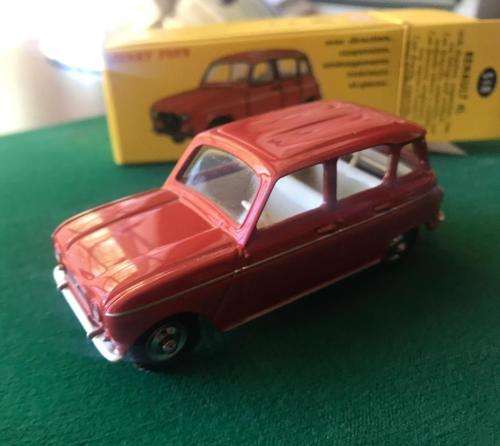 DINKY TOYS-DIE CAST MODEL-RENAULT 4L-SCALE 1.43-CONDITION MINT NEW-BOXED 7 SOLD WITH 13 PAGE BOOKLET