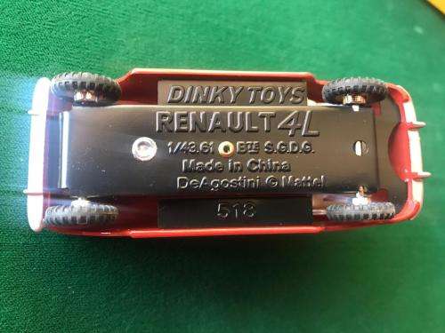 DINKY TOYS-DIE CAST MODEL-RENAULT 4L-SCALE 1.43-CONDITION MINT NEW-BOXED 7 SOLD WITH 13 PAGE BOOKLET