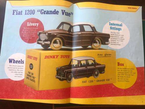 DINKY TOYS-DIE CAST MODEL FIAT 1200 GRANDE VUE-SCALE 1:43-CONDITION MINT NEW-BOXED & SOLD WITH 13 PA