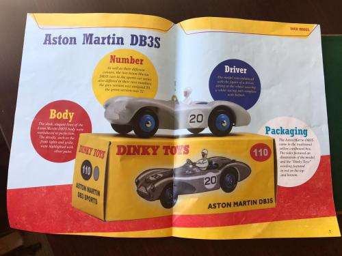 DINKY TOYS-DIE CAST MODEL- ASTON MARTIN DB3 SPORTS-SCALE 1:43-CONDITION MINT NEW-BOXED & SOLD WITH 1