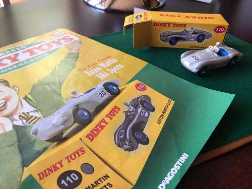 DINKY TOYS-DIE CAST MODEL- ASTON MARTIN DB3 SPORTS-SCALE 1:43-CONDITION MINT NEW-BOXED & SOLD WITH 1