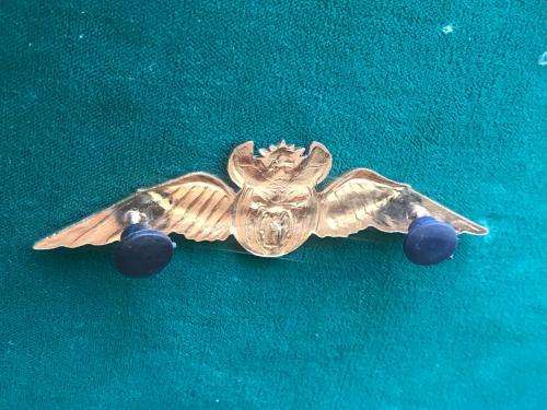 SAAF CURRENT PILOTS WING IN GOLD-2 PINS