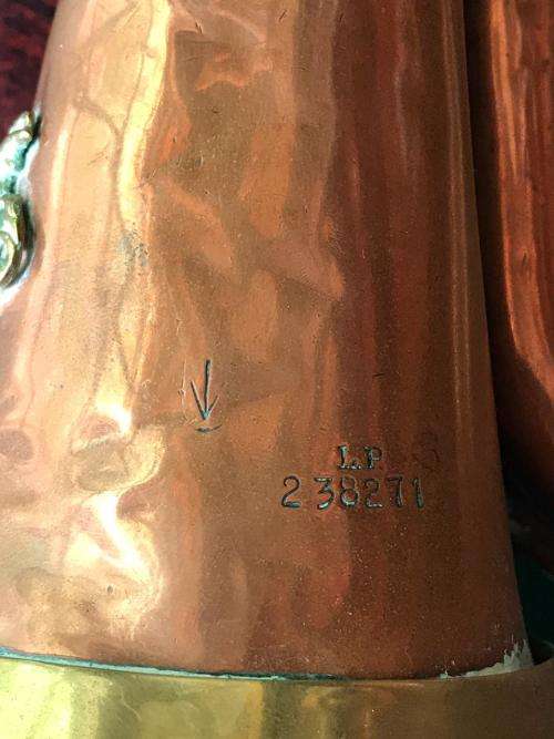 ORIGINAL BUGLE WITH MARKINGS & BADGE FOR 3RD FOOT BUFFS BADGE WORN FROM 1890'S