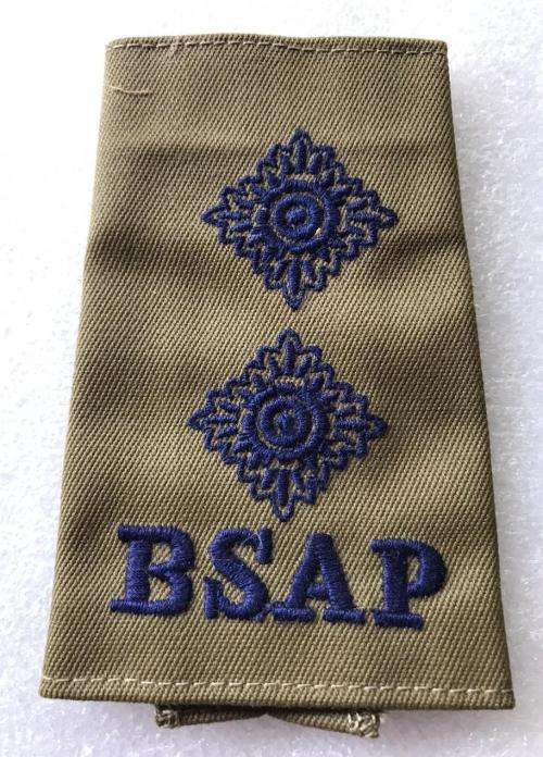 RHODESIAN BSAP INSPECTOR'S RANK
