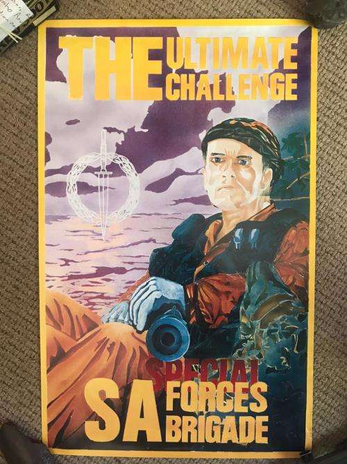 SA RECCE RECRUITING POSTER-ORIGINAL- MEASURES 42X 60 CM