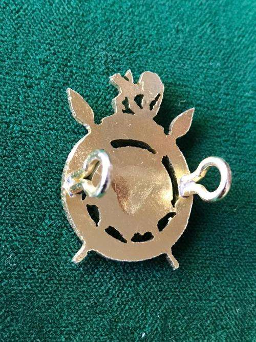 RHODESIAN INTELLIGENCE CORPS GILT CAP BADGE-1977-1980- LUGS INTACT