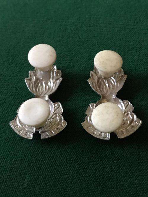 SA ENGINEER CORPS COLLAR BADGE PAIR-PINS INTACT
