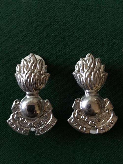 SA ENGINEER CORPS COLLAR BADGE PAIR-PINS INTACT