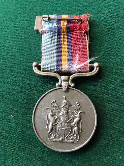 FULL SIZE RHODESIAN GSM MEDAL NAMED TO 6570 AC R.D. VICE-THE MEDAL IS UNRESEARCHED