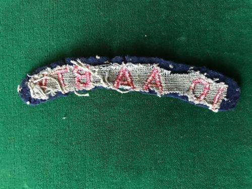 10 ANTI AIR BATTERY CLOTH TITLE-WORN 1960'S-70'S