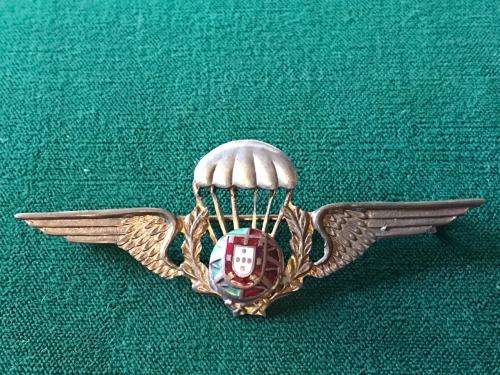 PORTUGUESE PARAWING-WORN MOZAMBIQUE & ANGOLA 1970'S-80'S-STICK PIN INTACT