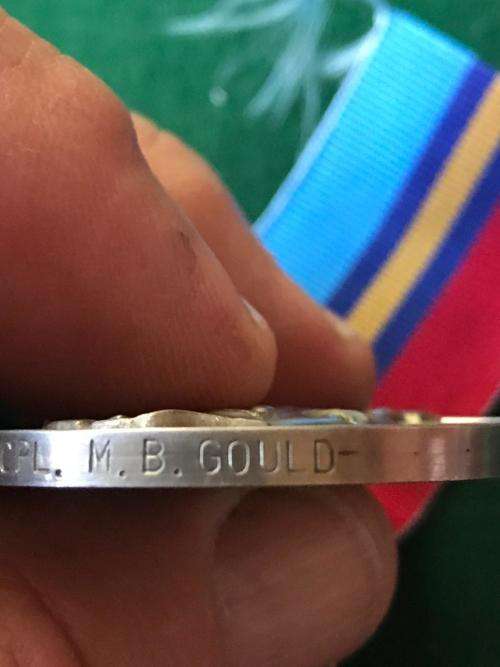 FULL SIZE RHODESIAN GSM AWARDED TO P46404 CPL. M.B. GOULD- THE MEDAL IS UNRESEARCHED