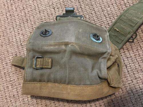 RHODESIAN WEBBING BELT-EXTENDED LENGTH 100CM WITH AMMO & RADIO POUCH