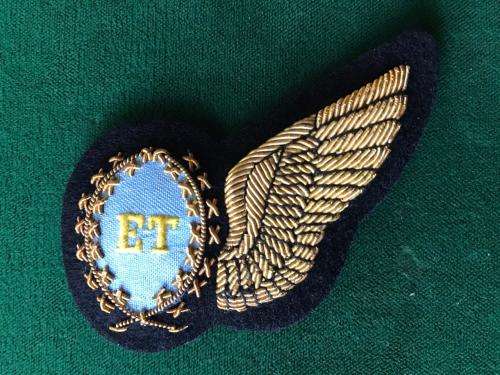 SAAF ELECTRONICS TECHNICIAN GOLD BULLION EMBROIDERED WING