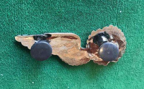 SAAF FLIGHT ENGINEER ATTENDANT,FULL SIZE WING IN SILVER- 2 PINS