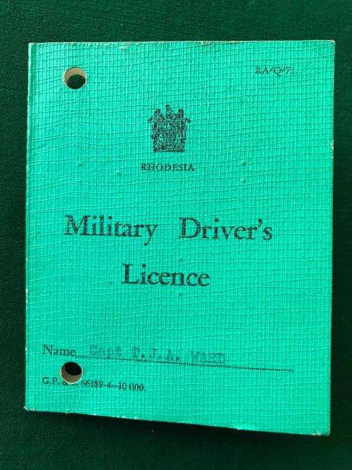 SADF PERIOD MILITARY DRIVER'S LICENCE