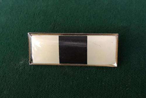SA INTELLIGENCE SERVICE (ARMY)BERET BAR-WHITE/ BLACK/ WHITE-APPROVED IN 1990-1 PIN-LARGE VARIATION-O
