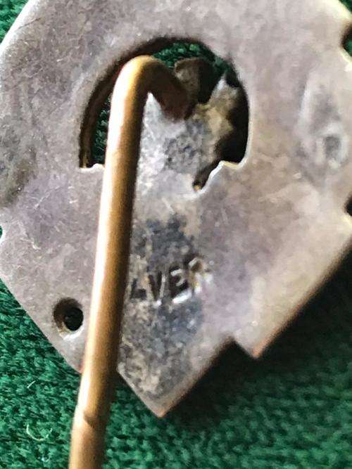 SILVER TRANSVAAL SCOTTISH PIN BADGE-1932-1940'S
