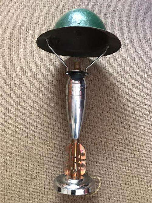 WW2 MORTAR LAMP-HEIGHT 60CM