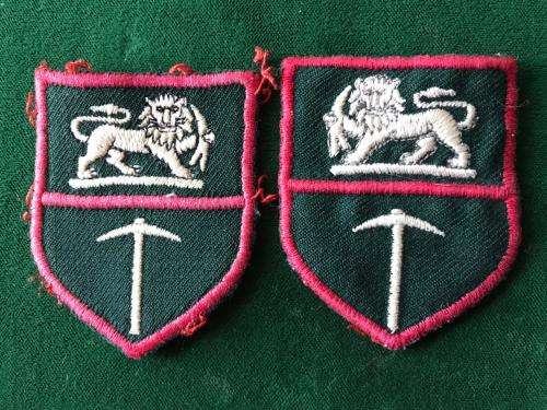 RHODESIAN ARMY SHOULDER FLASH PAIR-EMBROIDERED