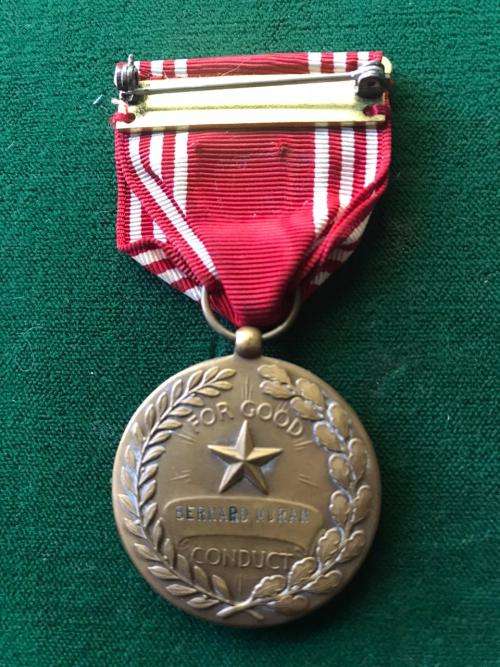 NAMED FULL SIZE US GOOD CONDUCT MEDAL