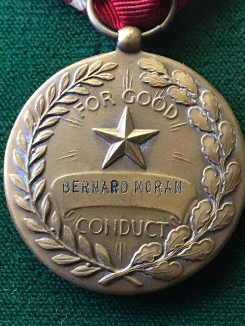 NAMED FULL SIZE US GOOD CONDUCT MEDAL