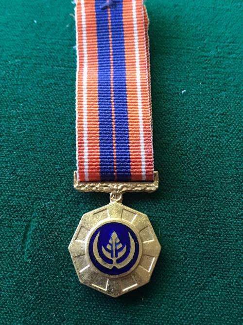 MINIATURE PRO PATRIA MEDAL WITH ENAMEL COATING