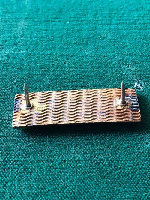 5 RECCE REGT. BERET BAR- BLACK/ WHITE/ BLACK- ORIGINAL- 2 PINS